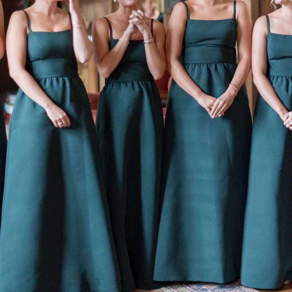 Amsale - Ever Bridesmaids Dress - Hunter Green - Size 4
